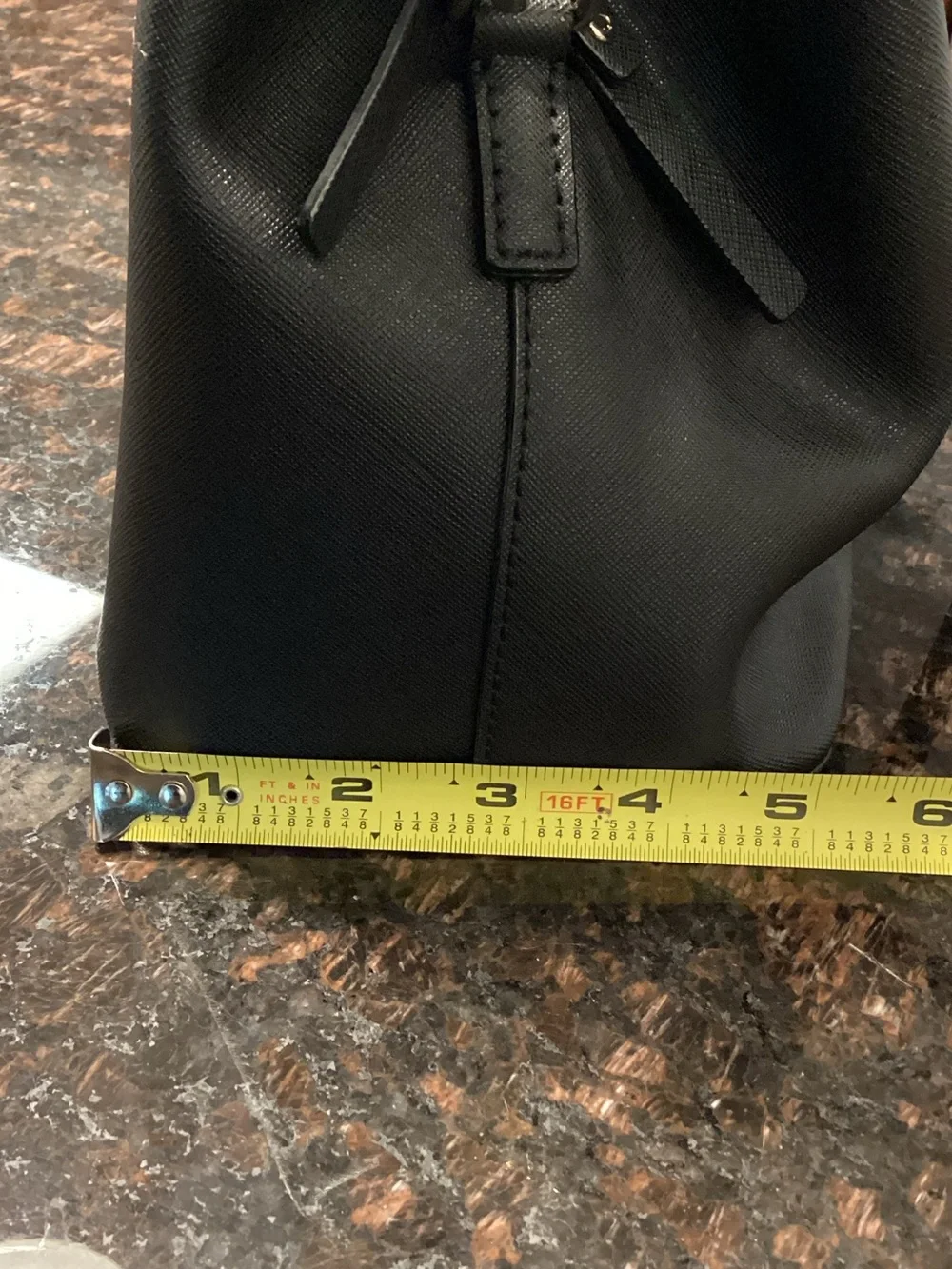 kate spade Black Saffiano Leather Top-Handle Tote